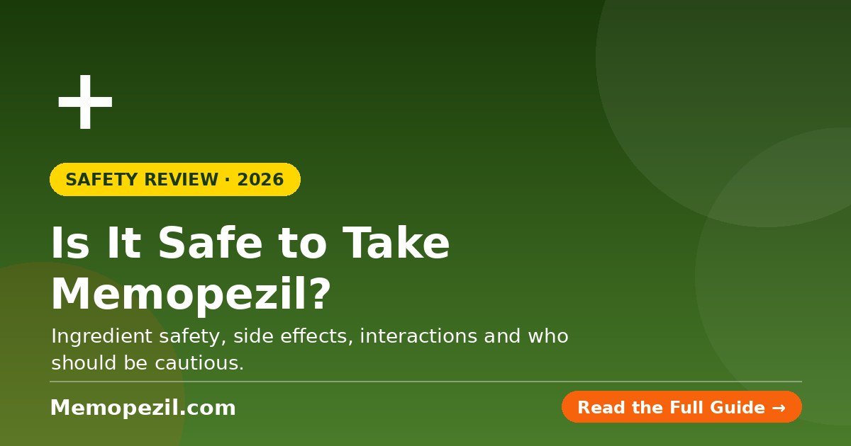 Is Memopezil Legit? 2026 Review: Scam or Science-Backed?