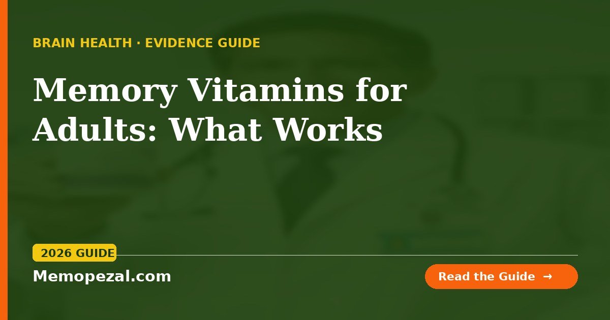 Memory Vitamins for Adults: What the Science Actually Supports